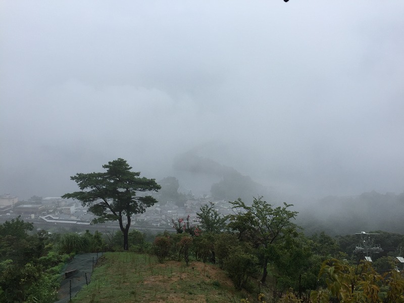 靄の中の天橋立